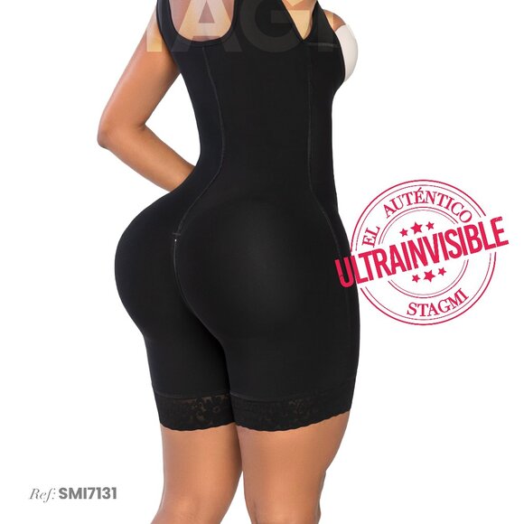XS Stagmi Faja Invisible Black Girdle Enhances & Defines Butt + Shaper Thong New - Picture 6 of 17